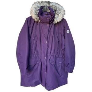 Land's End Deep Purple Expedition Down Waterproof Winter Parka size 3X